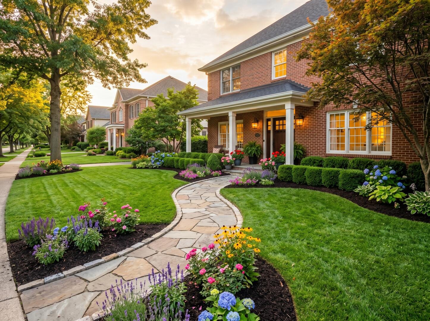 Beautiful yard transformation by Lawn Popper's LLC